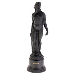 Scultura di Ercole in basalto nero di Wedgwood