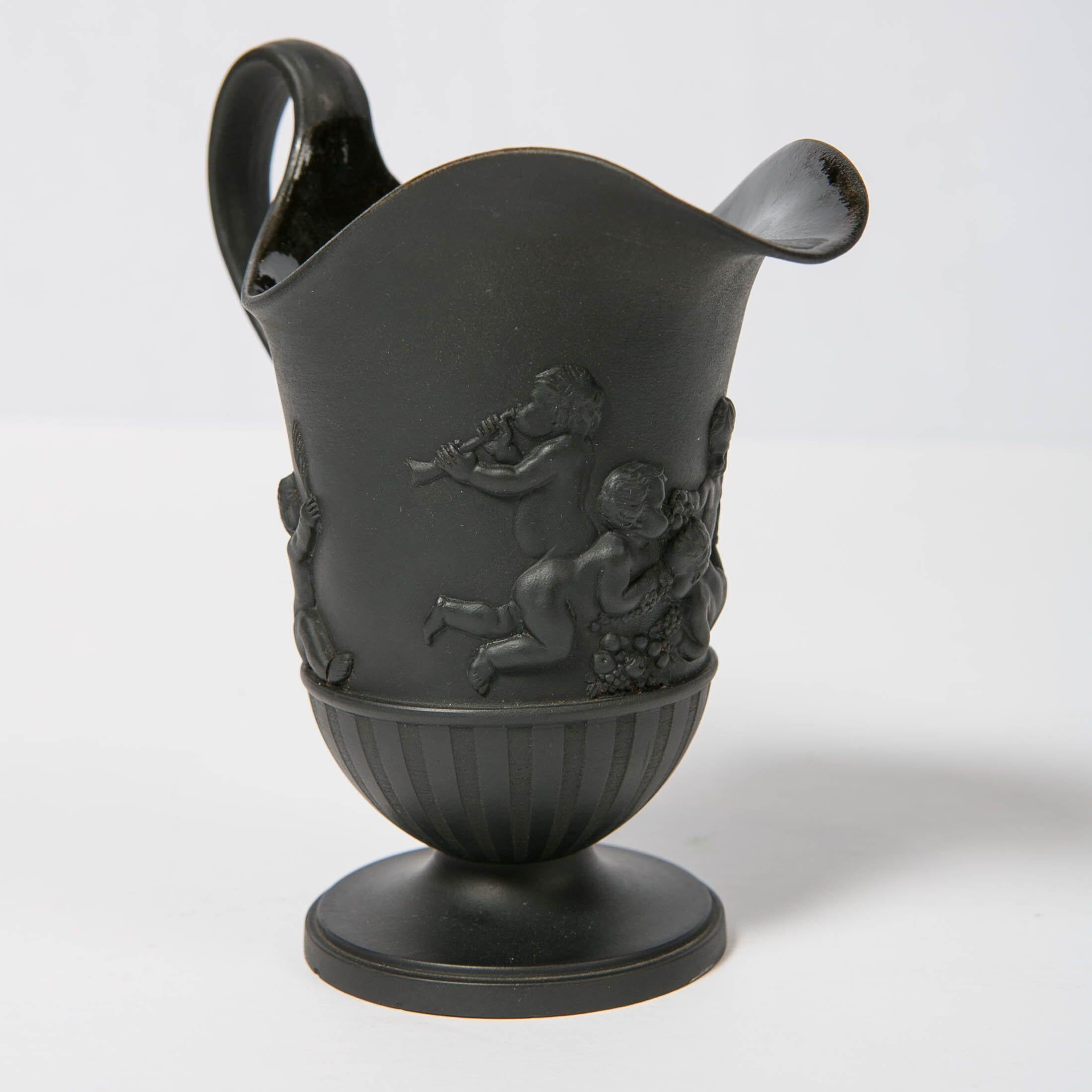 Wedgwood Black Basalt Small Pitcher Made, 18th Century, circa 1785 at
