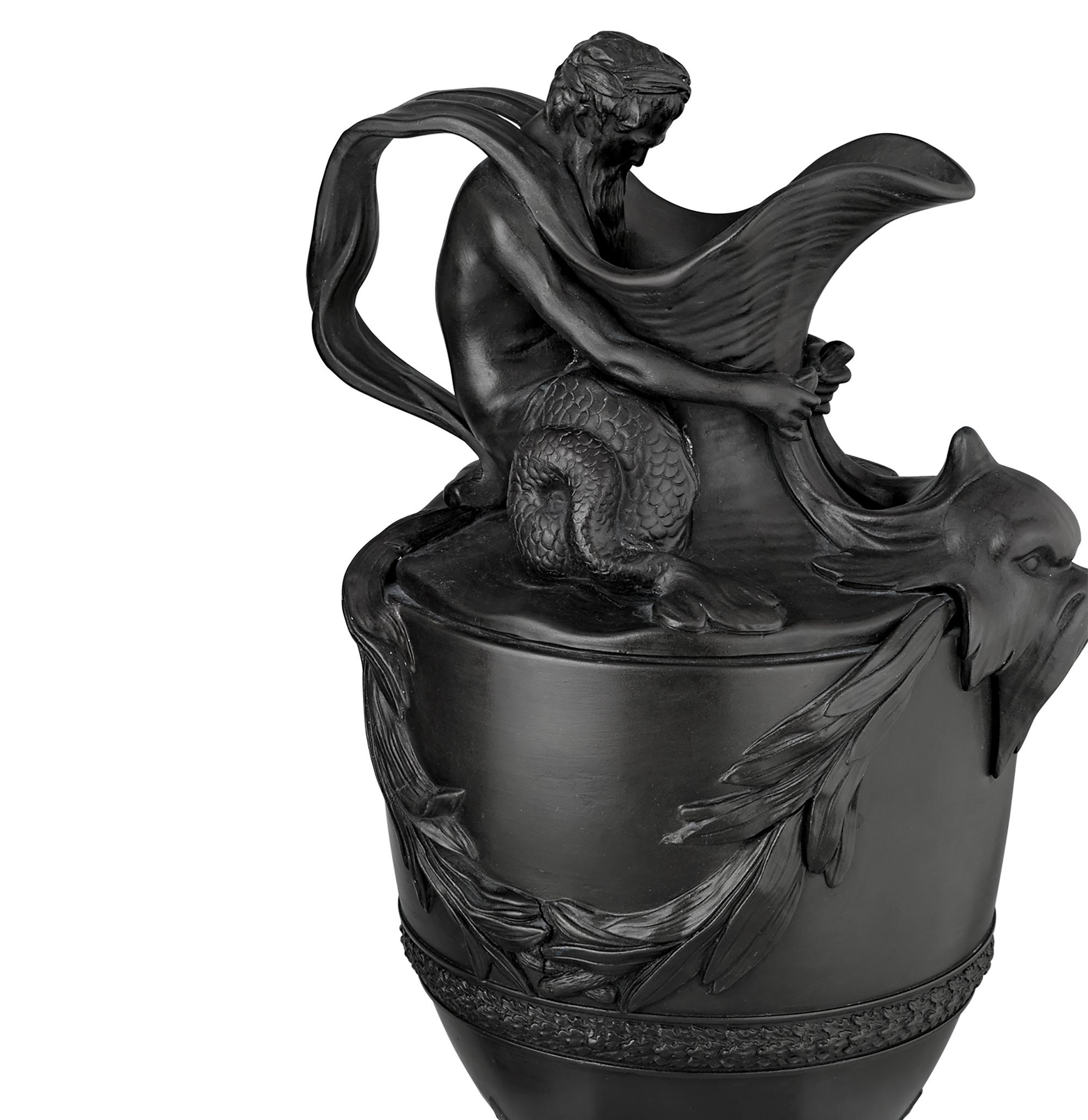 Aguamaniles y Vinajeras Wedgwood de Basalto Negro en Excelente Estado en New Orleans, LA