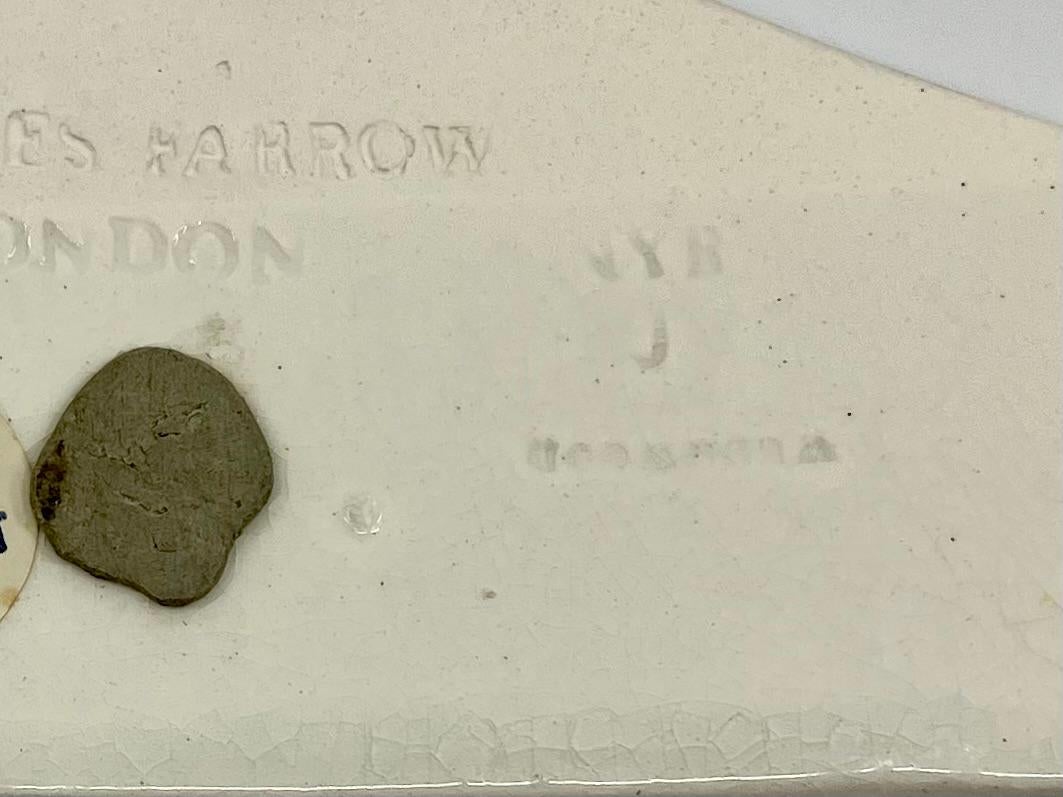 Wedgwood Etiqueta en blanco para papelera de bodega siglo XIX en venta