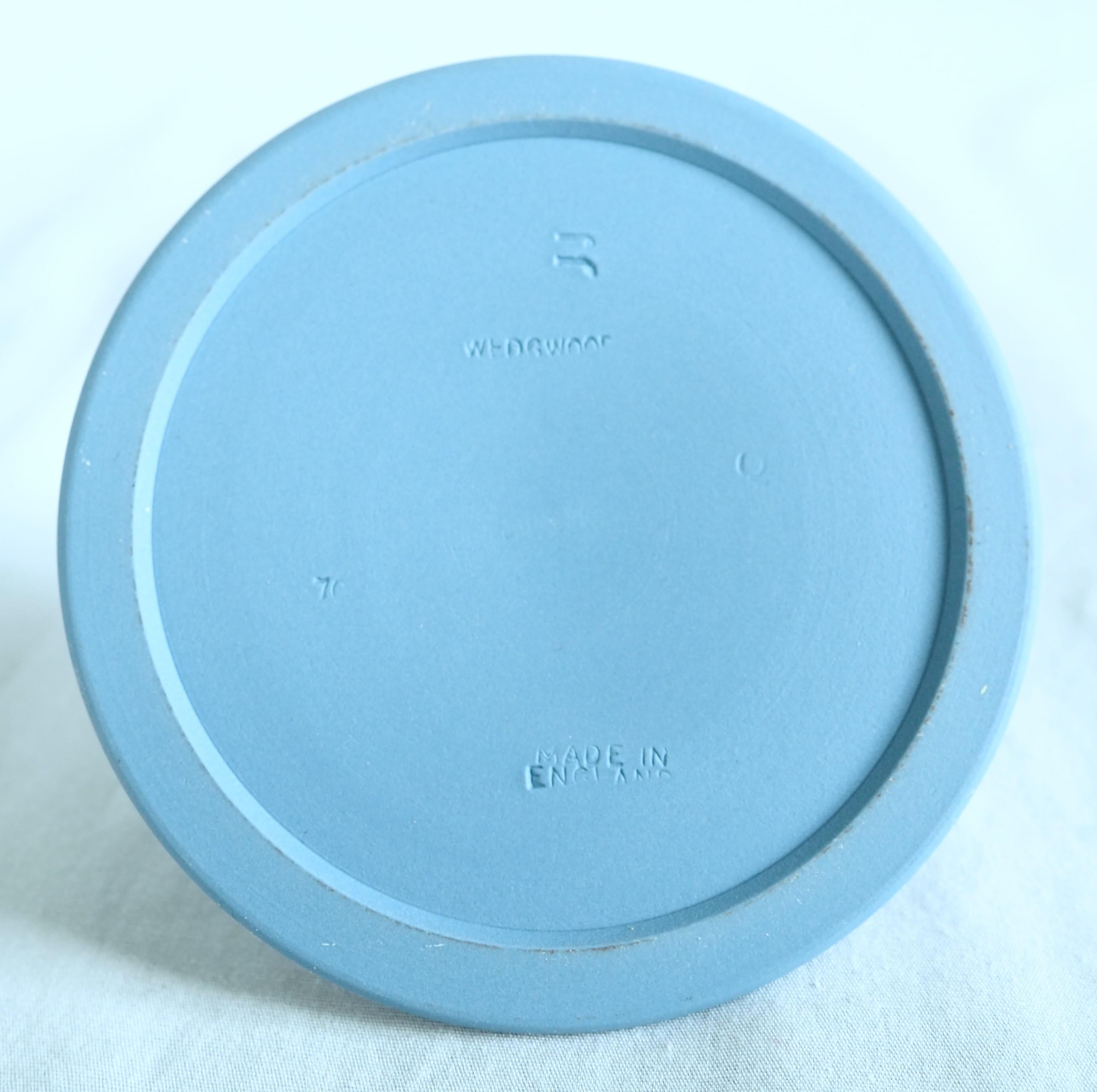 Portacandele Wedgwood in diaspro blu e bianco in vendita 1