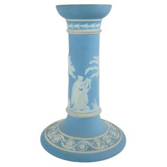 Wedgwood blau-weißer Kerzenhalter aus Jaspis