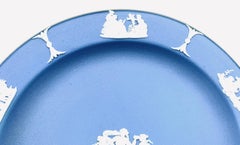 Wedgwood "The Three Graces" Pattern Blue Dessert/Pie Plate 7"