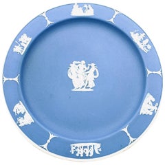 Wedgwood "The Three Graces" Pattern Blue Dessert/Pie Plate 7"