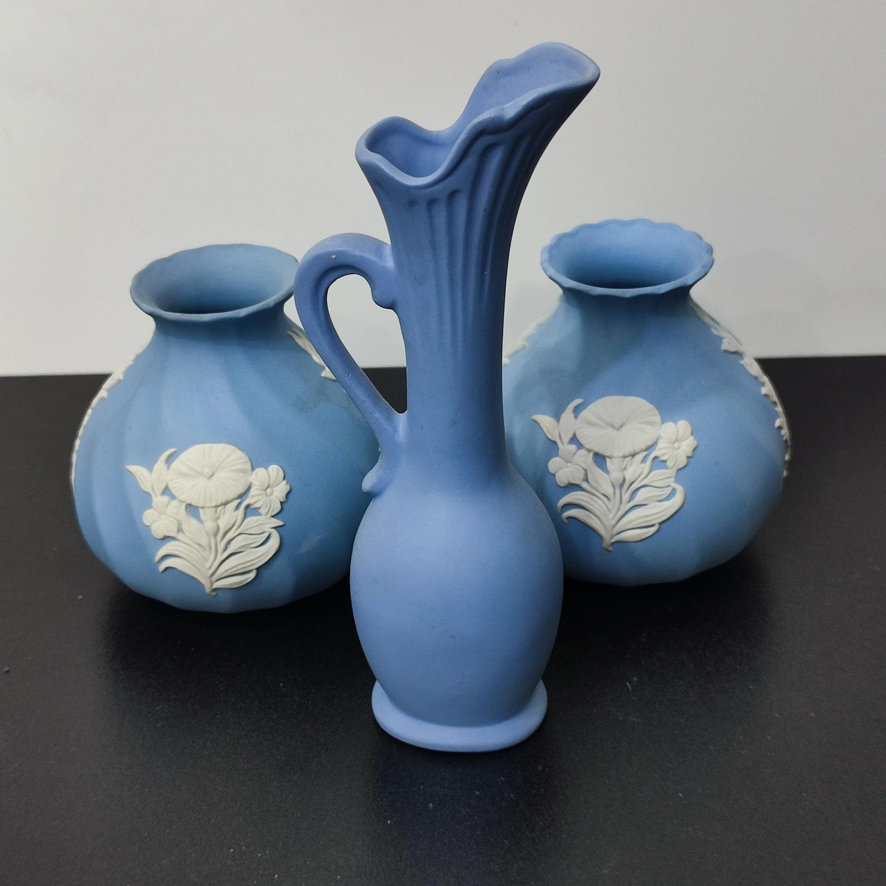 Wedgwood Blue Jasper Ware Vessels Classical Scenes, Collection of 4, FREESHIP For Sale 3
