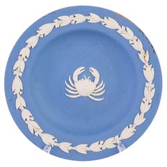 Wedgwood Blue Jasperware Cameo Zodiac Dish Tray 