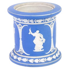 Vintage Wedgwood Blue Jasperware Neoclassical Vase