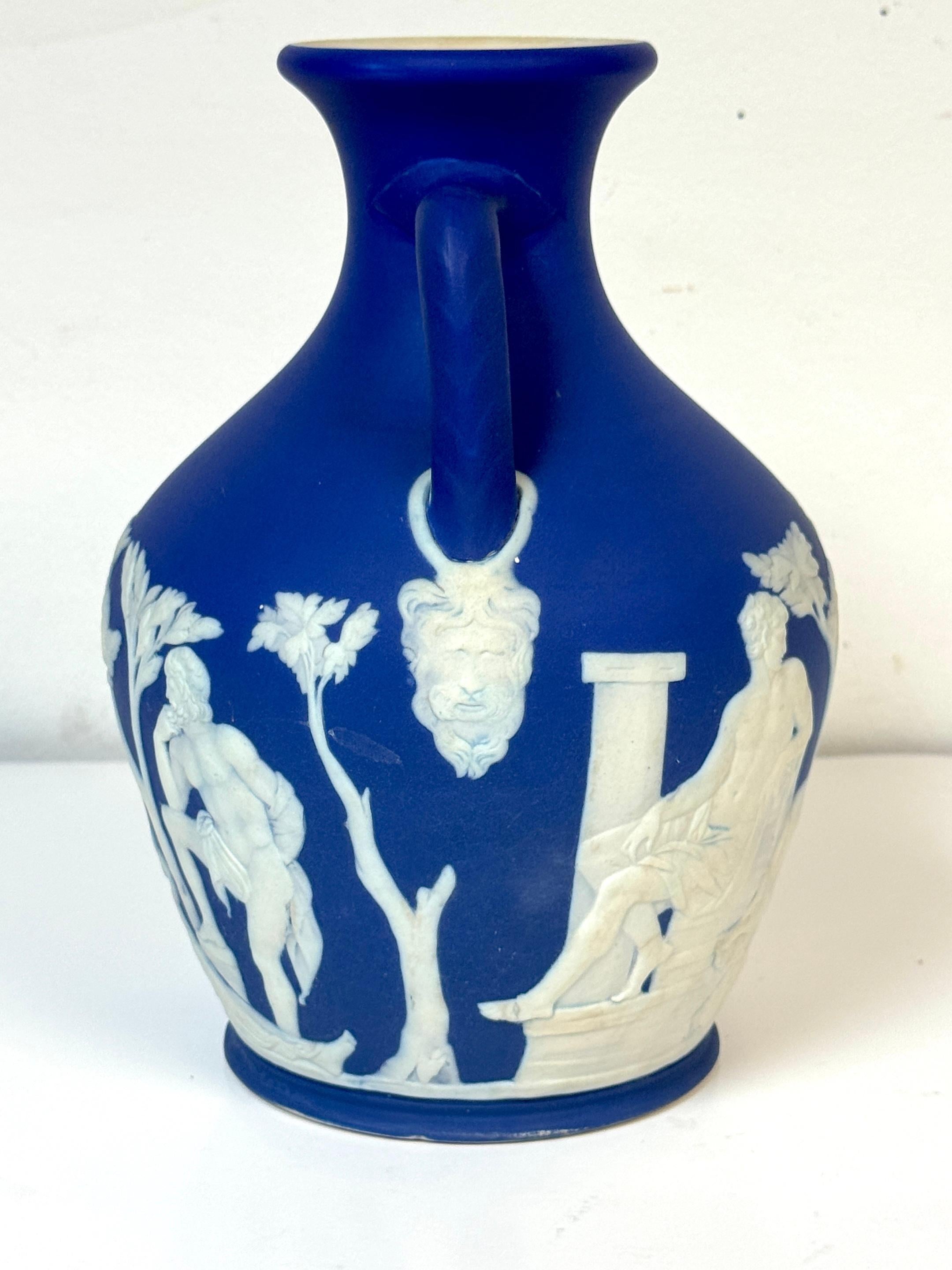Wedgwood Blue Jasperware Portland Vase, c. 1891–1900 For Sale 2