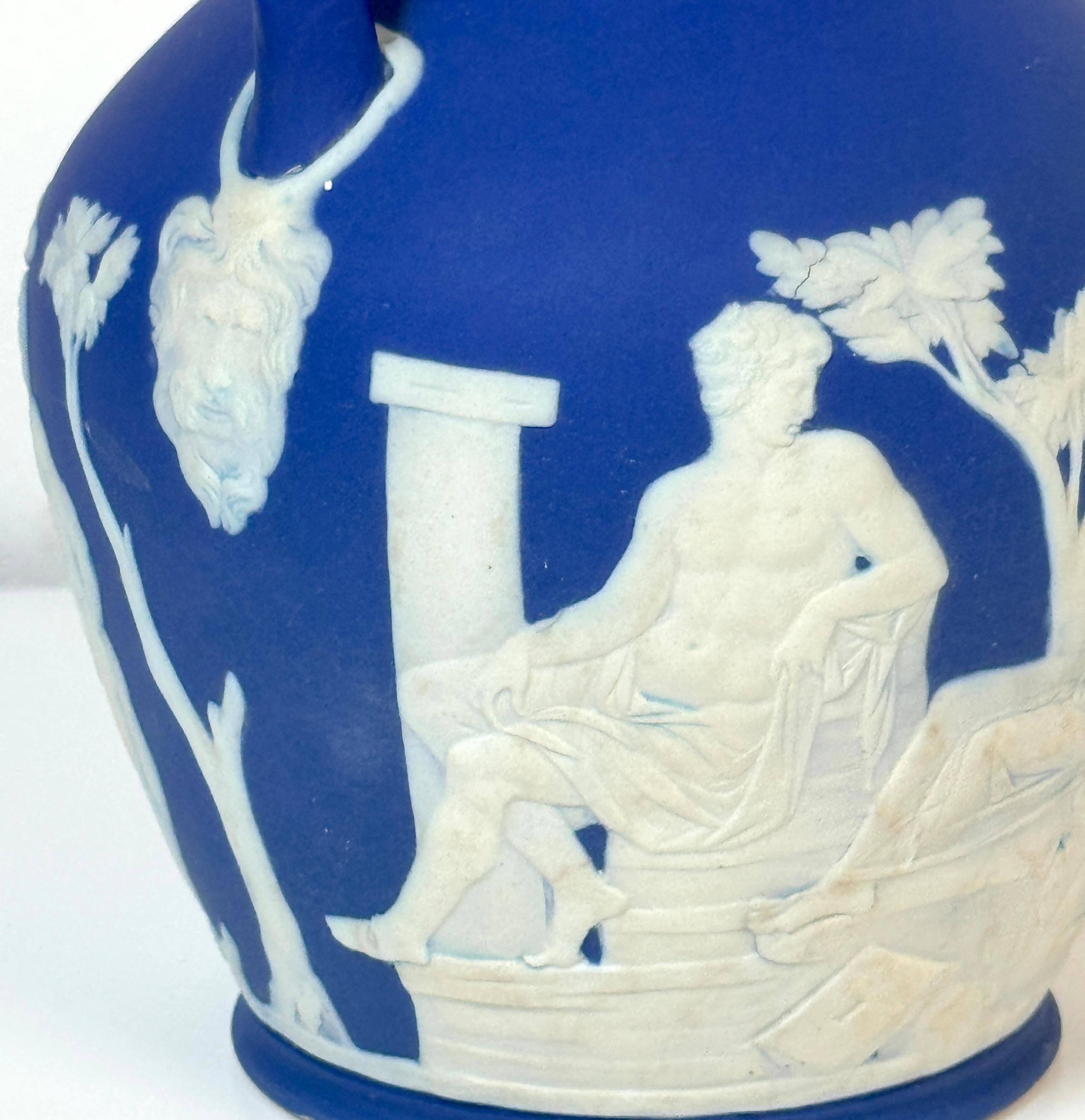 Wedgwood Blue Jasperware Portland Vase, c. 1891–1900 For Sale 1