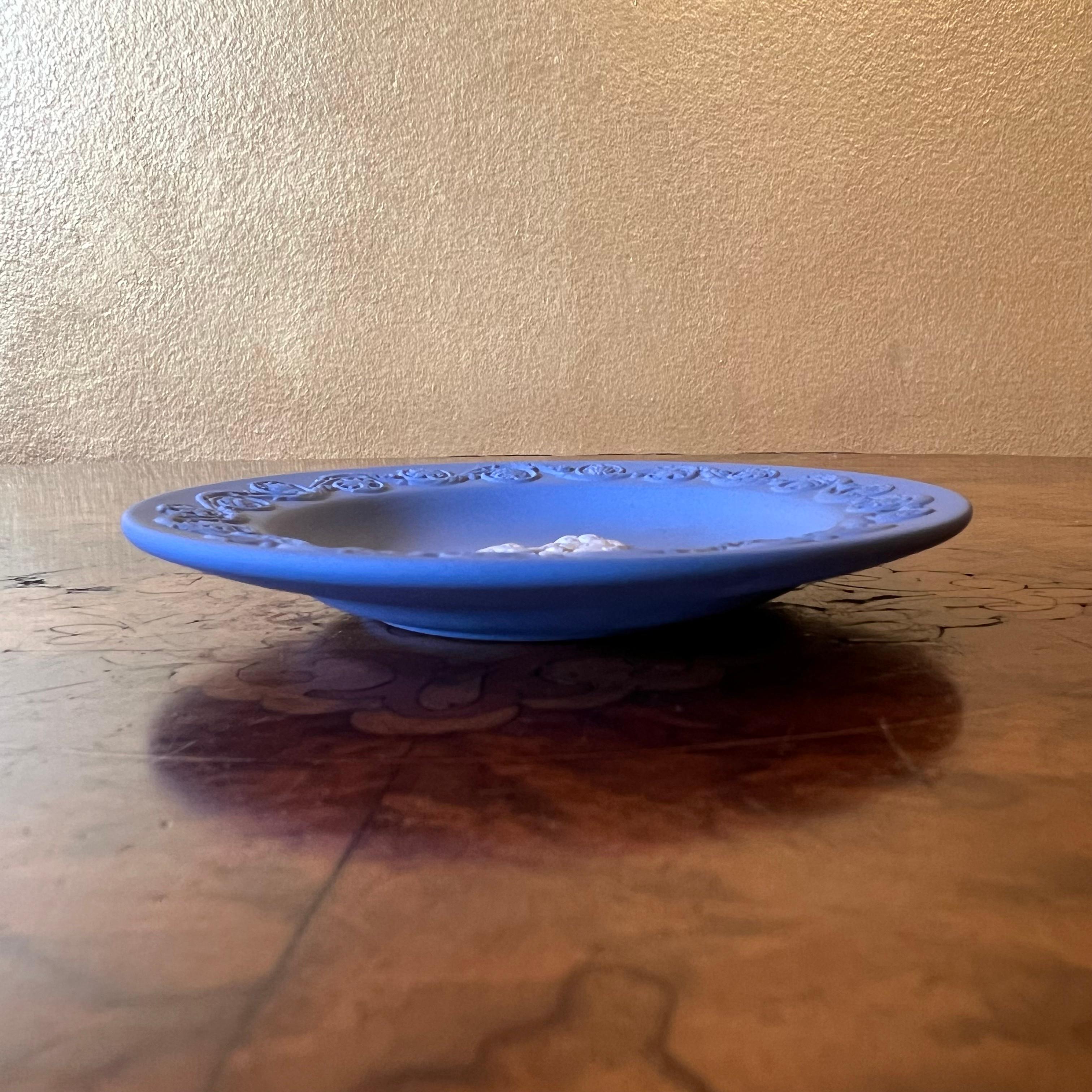 20th Century Wedgwood Blue Jasperware Small Dish For Sale