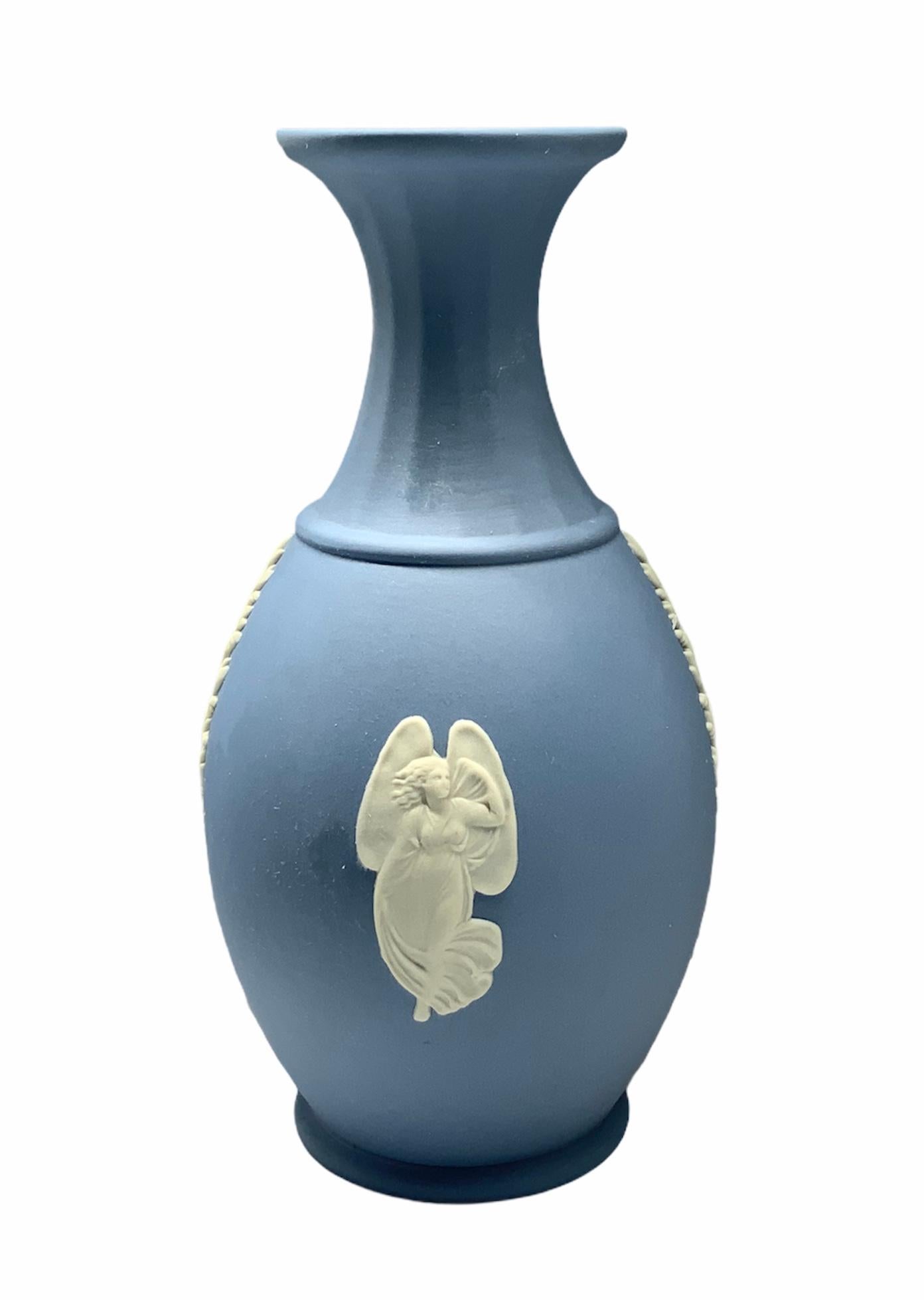wedgwood blue small vase