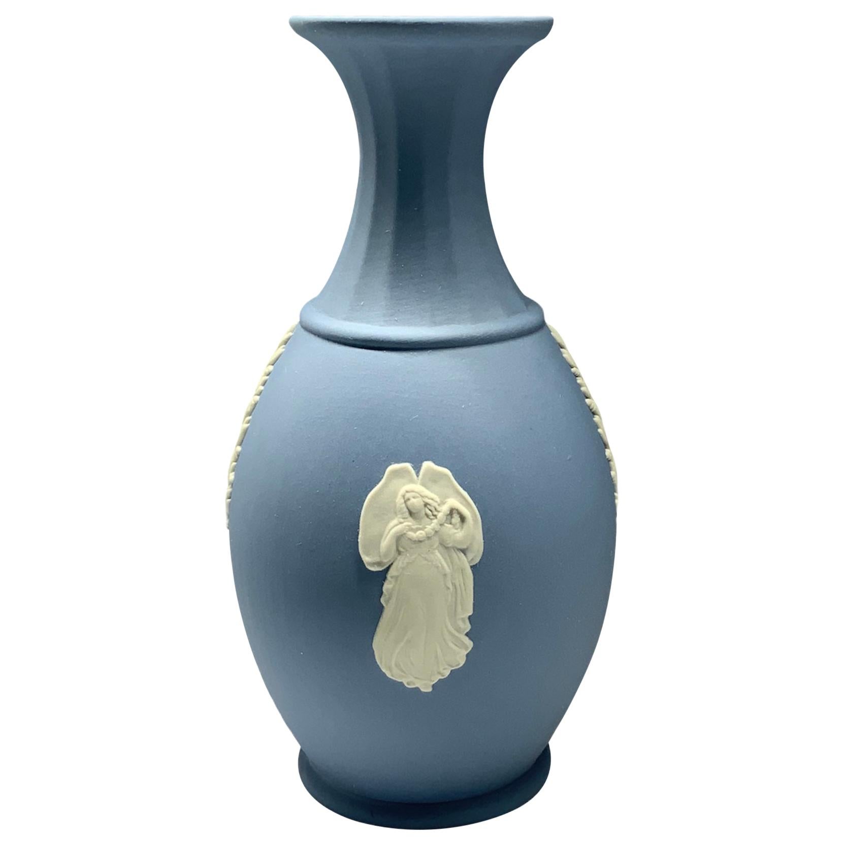 Wedgwood Blue Porcelain Vase