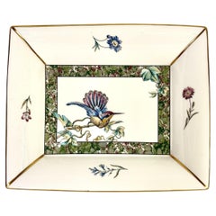 Vintage Wedgwood Bone China Tray – Hummingbird & Floral Design, England, 1991