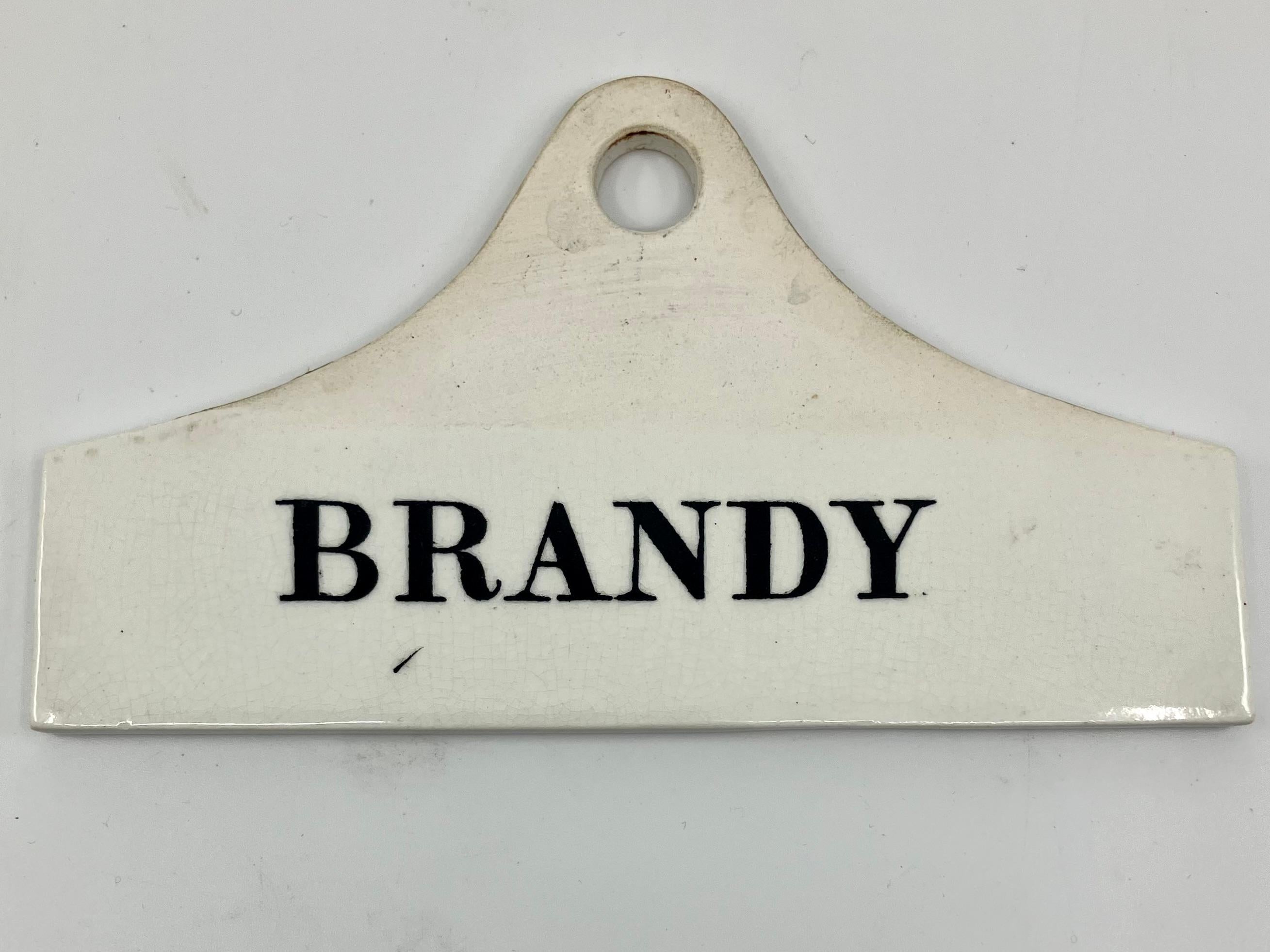 Etiqueta Wedgwood Brandy Vino Bodega Inglés en venta