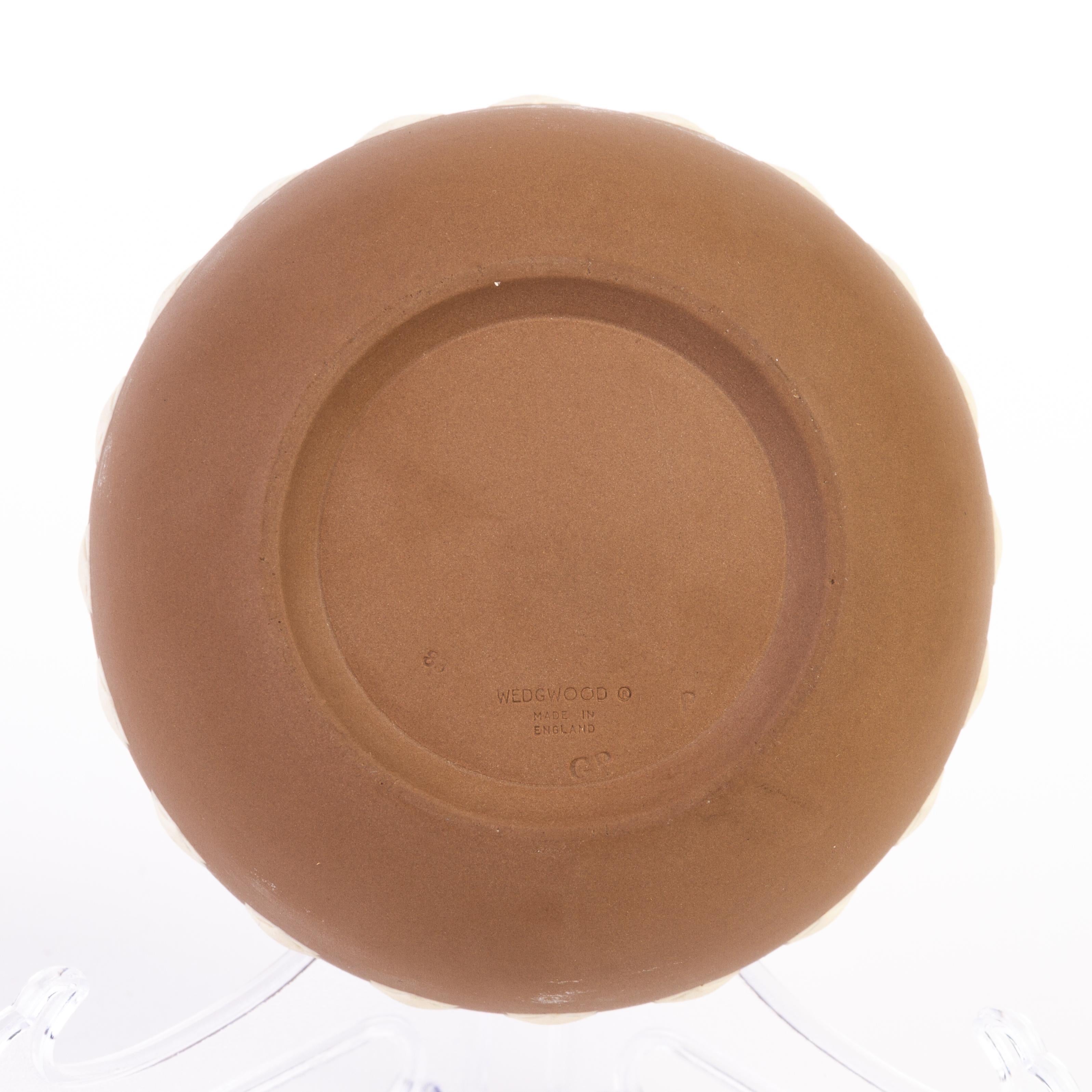 Porcelain Wedgwood Brown Jasperware Seashell Bowl 