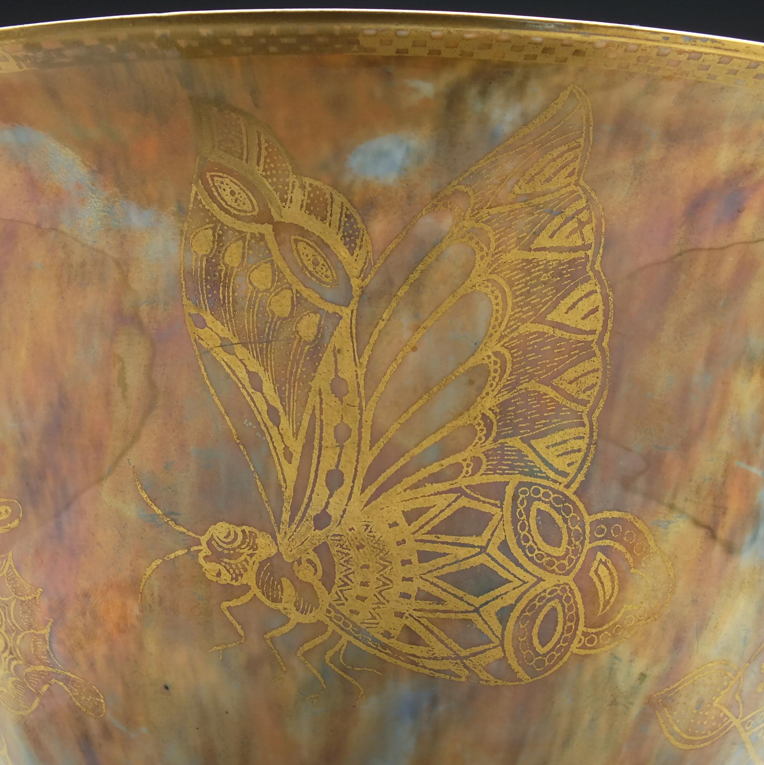 Early 20th Century Wedgwood Butterfly Pattern Lustre Bowl, circa 1920