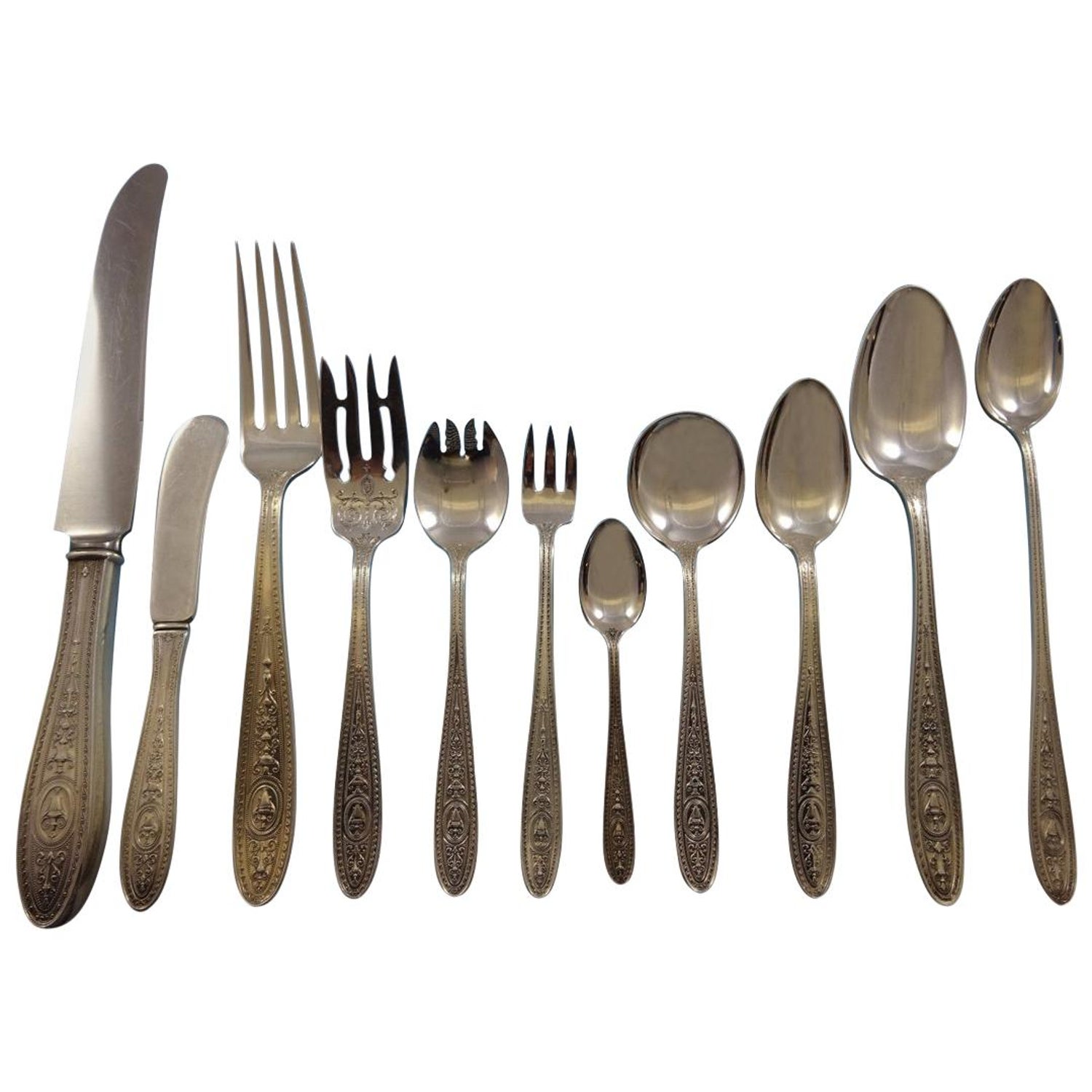 Sold at Auction: Silver Tear Silverware, Steak Knives and more