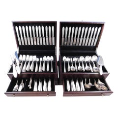 Vintage Wedgwood by International Sterling Silver Flatware Set 24 Service 258 Pieces