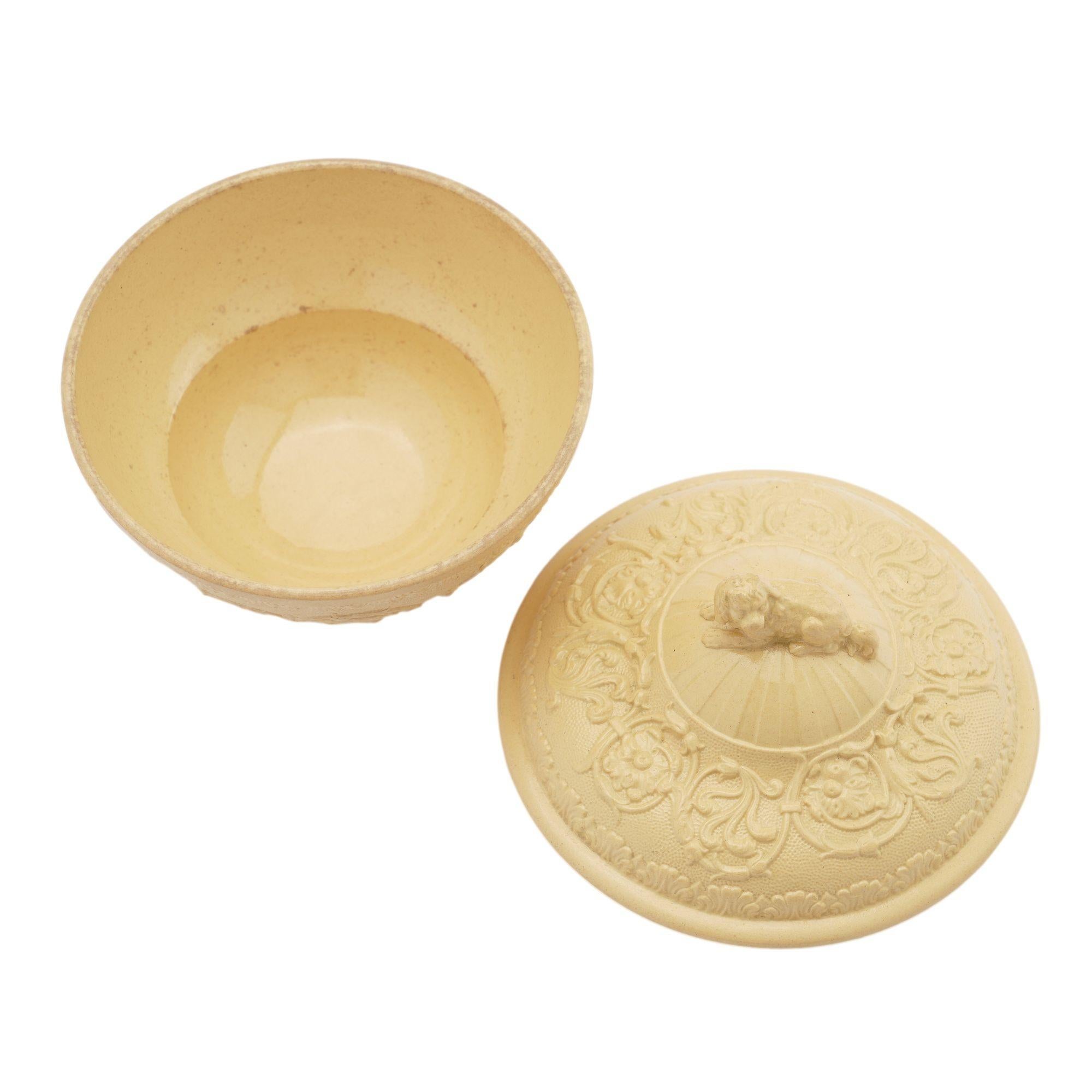 Wedgwood Caneware Zuckerdose aus Keramik, um 1815-20 5
