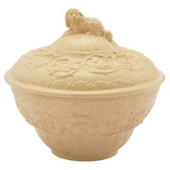 Antique Wedgwood Caneware ceramic sugar bowl, c. 1815-20