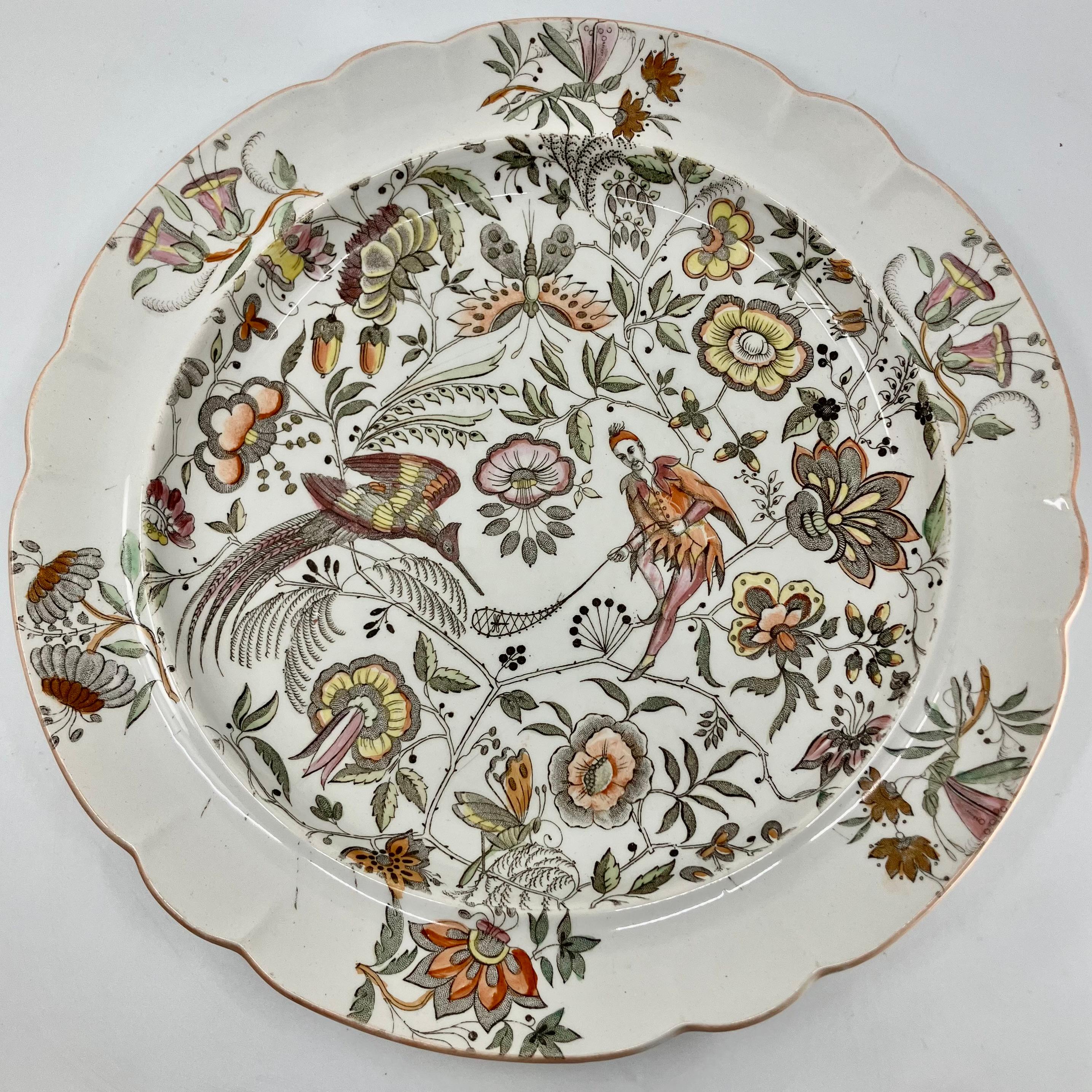 Inglese Piatto da portata Wedgwood Chinoiserie in vendita
