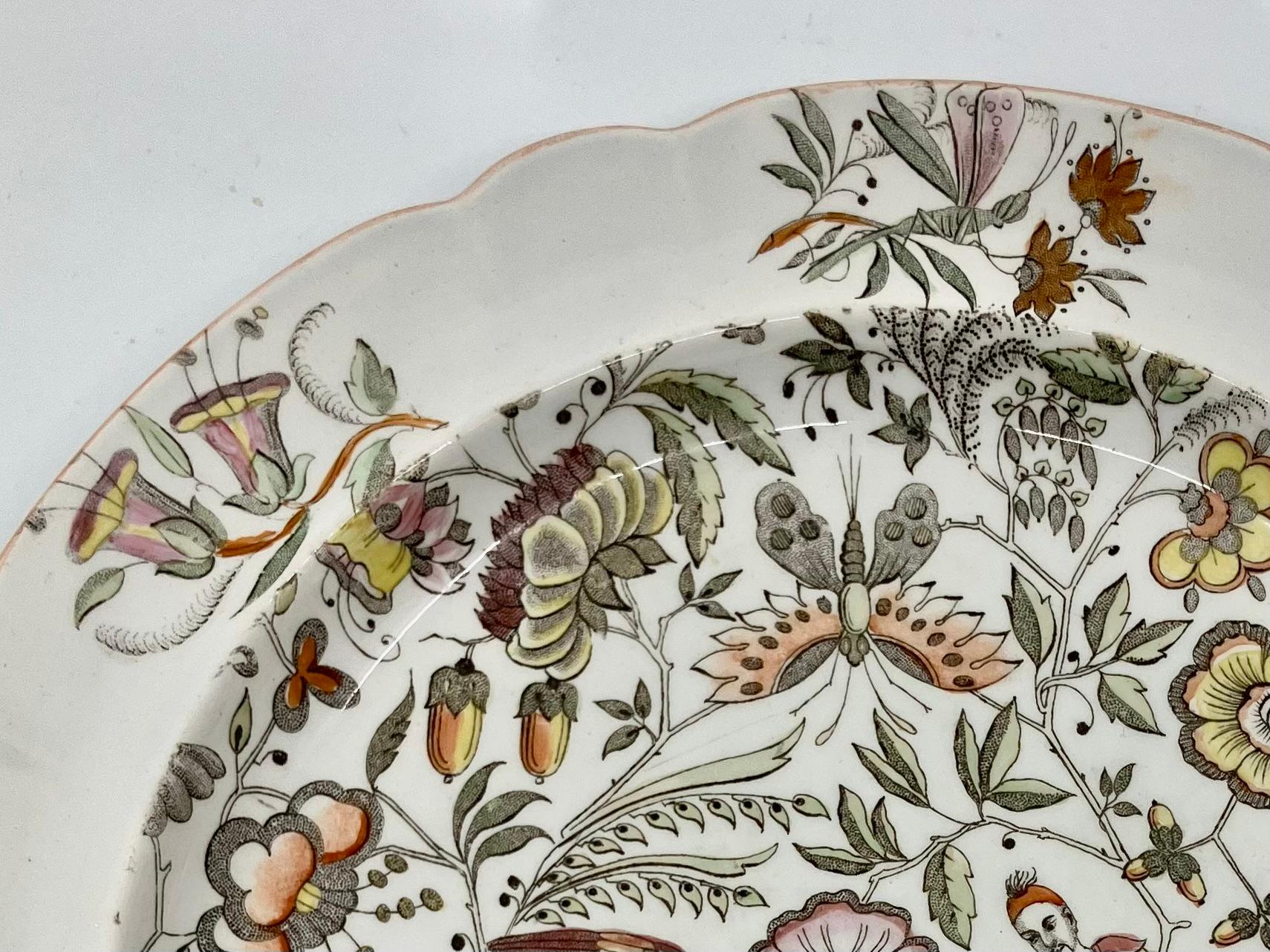 Dipinto a mano Piatto da portata Wedgwood Chinoiserie in vendita