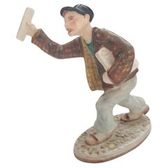WEDGWOOD & CO. – „Papierverkäufer“ – antike Porzellanfigur – Großbritannien – um 1908