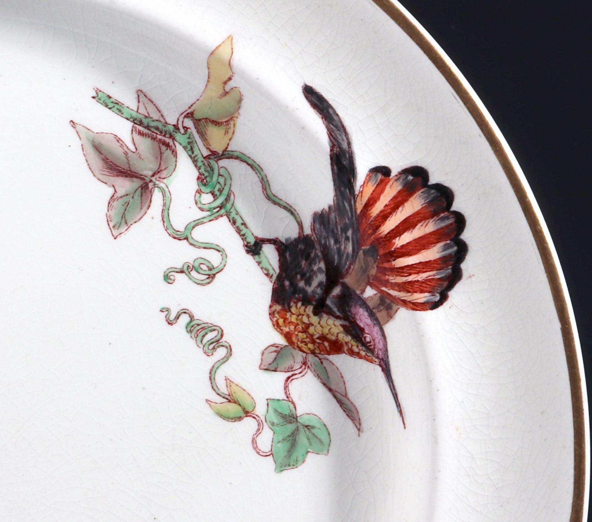 Wedgwood Creamware Hummingbird Butterfly & Flowers Pattern, No. 7961 For Sale 1