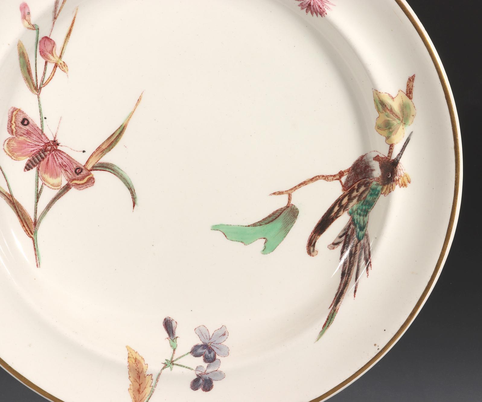 Wedgwood Creamware Hummingbird Butterfly & Flowers Pattern, No. 7961 For Sale 2