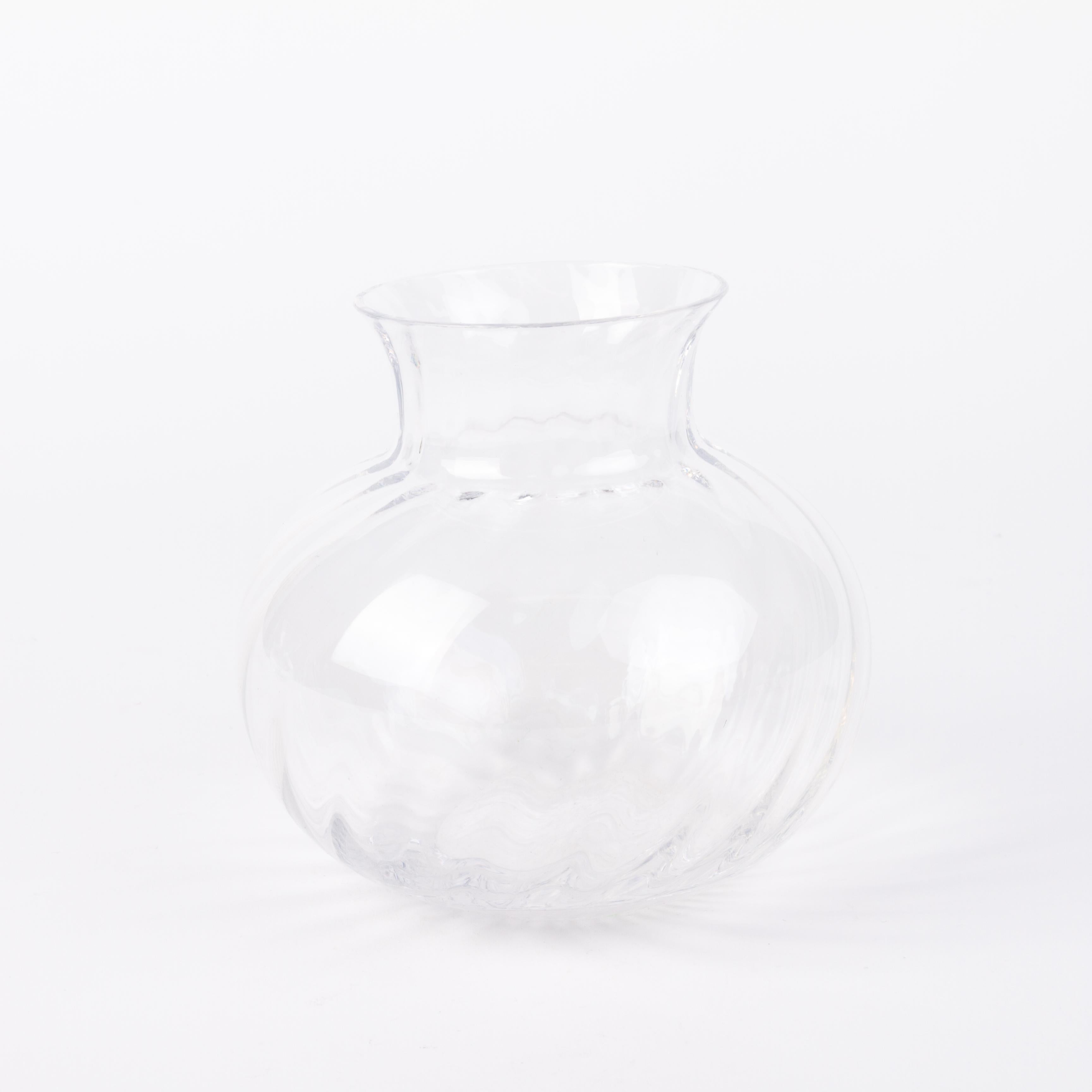20th Century Wedgwood Crystal Glass Designer Vase For Sale