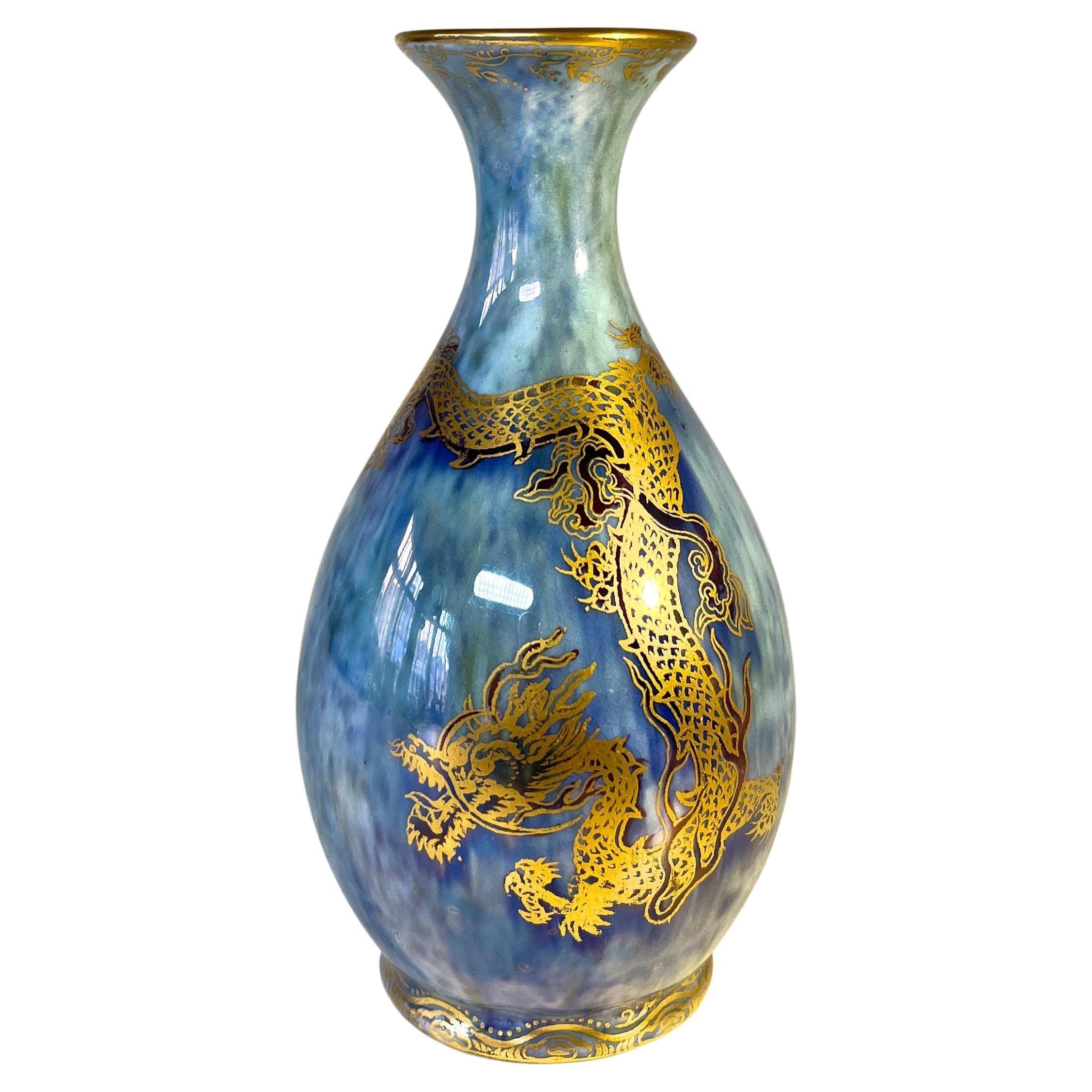 Wedgwood Daisy Makeig-Jones Gilded Dragon Ordinary Lustre Bud Vase #Z4829