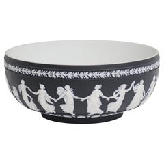 Wedgwood 'Dancing Hours' Black Jasper Centrepiece Bowl