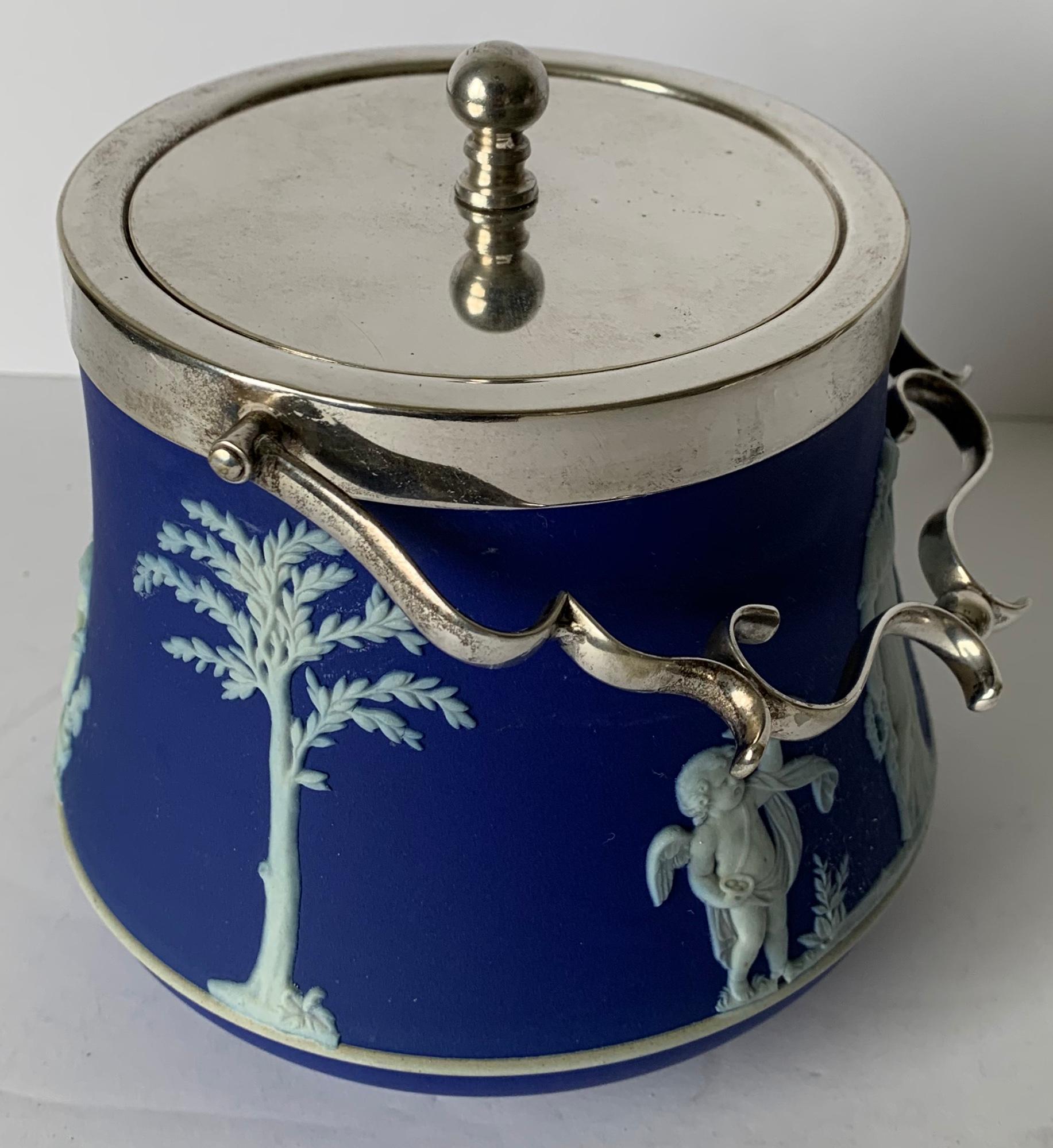 wedgwood jasperware biscuit barrel