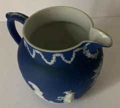 Wedgwood Dark Blue Jasperware Pitcher
