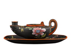 Wedgwood Decorated Black Basalt Inkstand