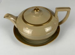 Wedgwood Drabware Teapot and Stand England, circa 1825