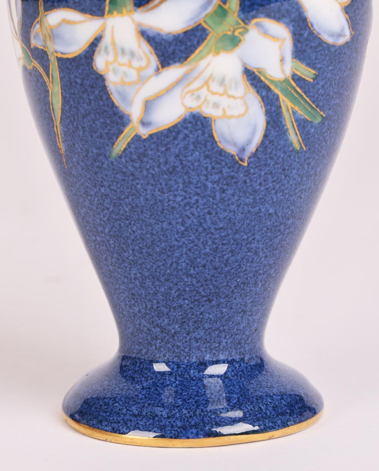 Vase Wedgwood Art Déco Lustré Argent - Modèle Taplin Millicent, Porcelaine, Années 1920, Vintage