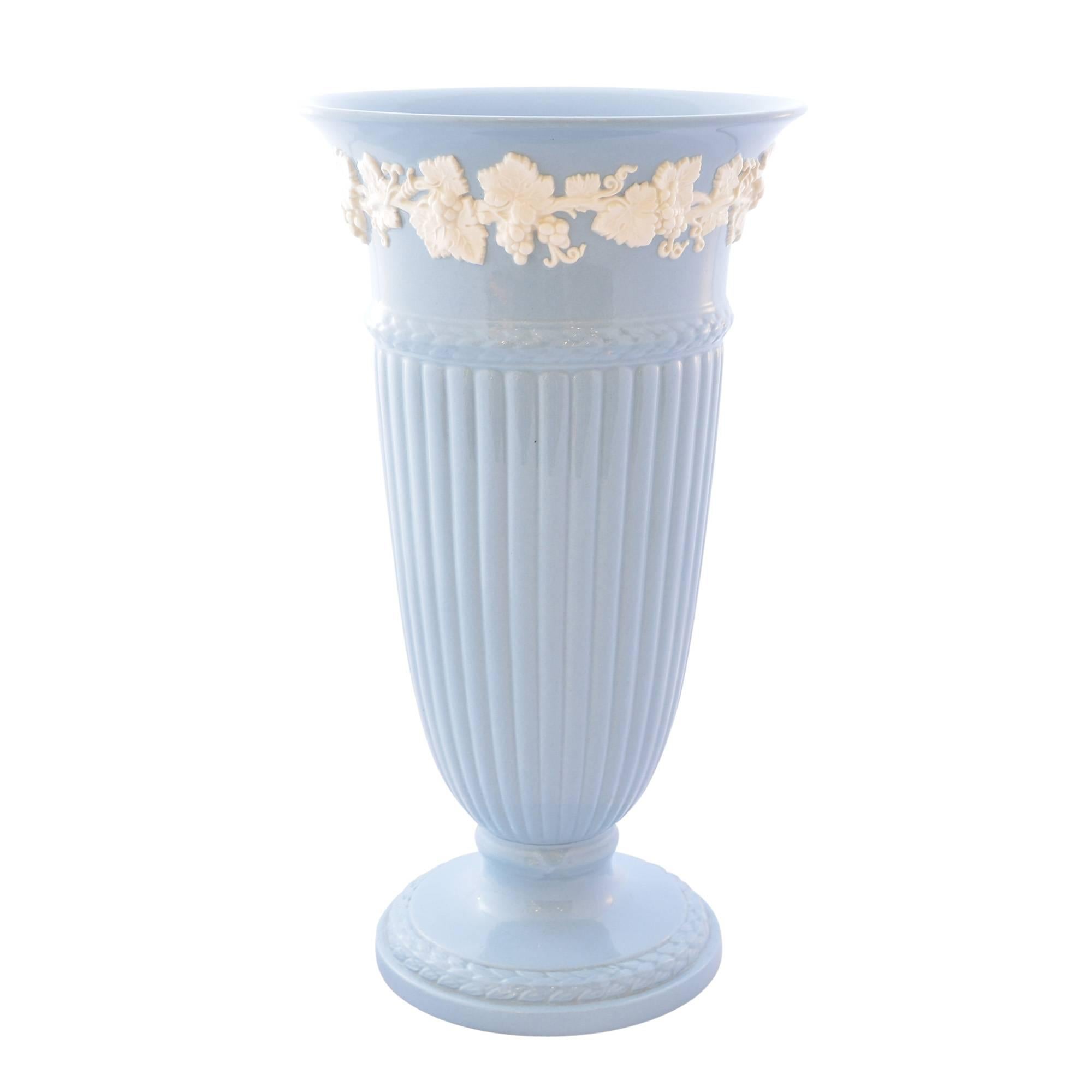 Wedgwood Embossed Queen's Ware Vase at 1stDibs