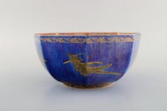 Wedgwood, England, "Fairy" Bowl in Luster Glaze Decorated with Birds