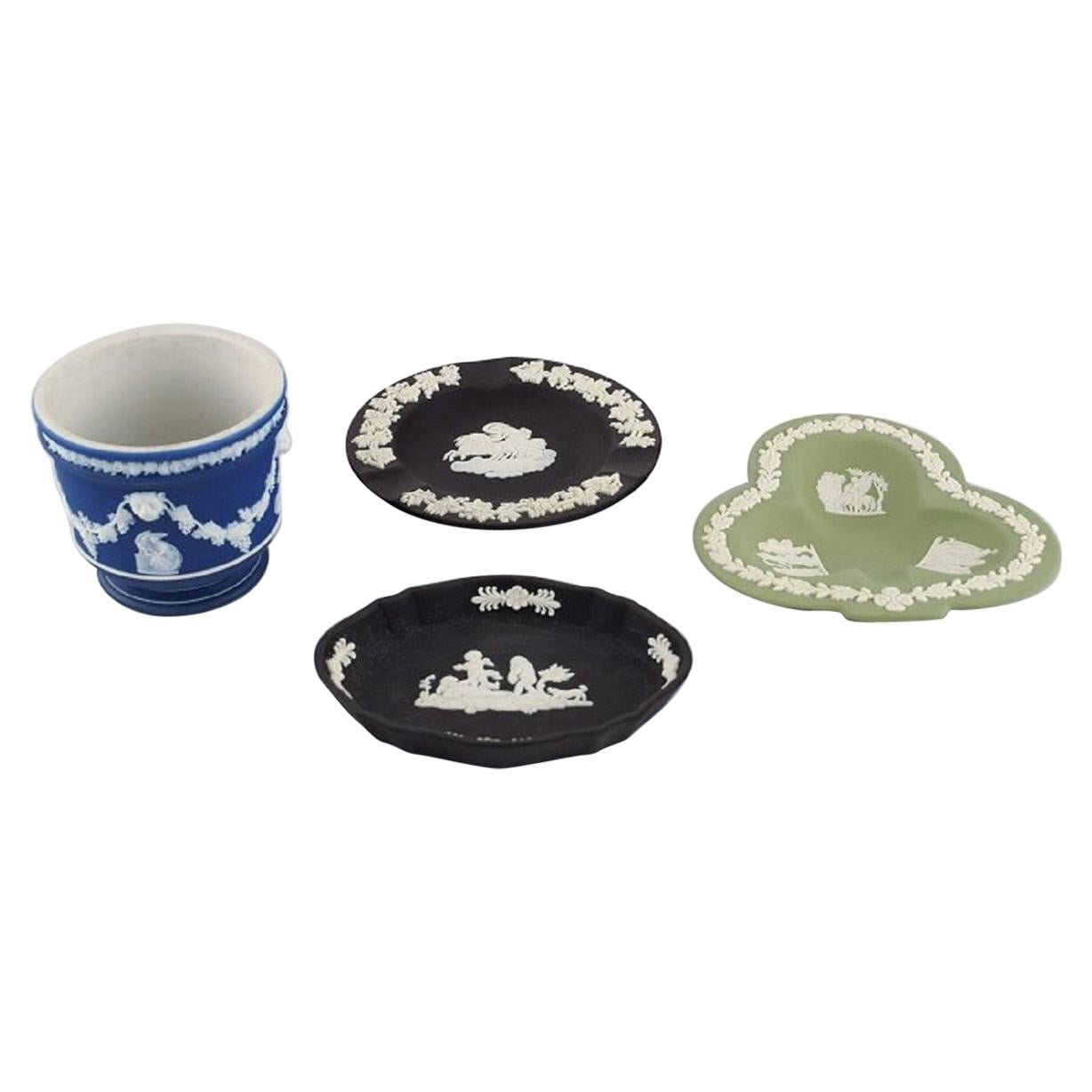Wedgwood, England, Three Bowls/Dishes and a Flowerpot, Early 20th C