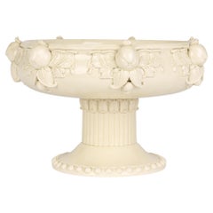 Wedgwood Etruria Queens Ware Cream Pedestal Fruit Bowl Centrepiece