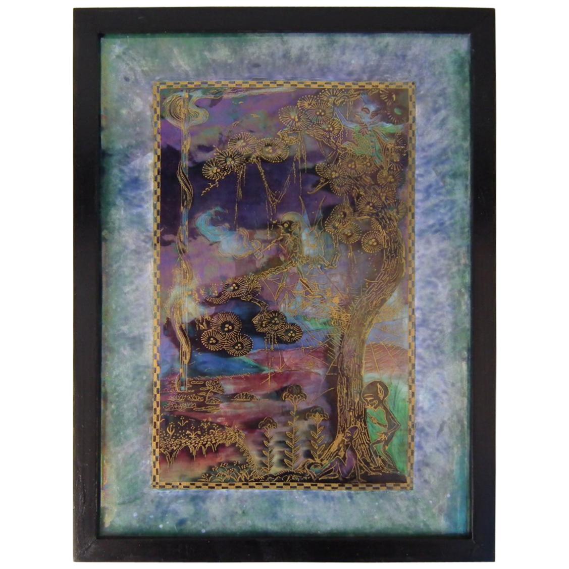 Wedgwood Fairyland 
Elves in a Pine Tree
 Plaque