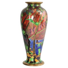 Antique Wedgwood Fairyland Flame Lustre Imps on Bridge Vase