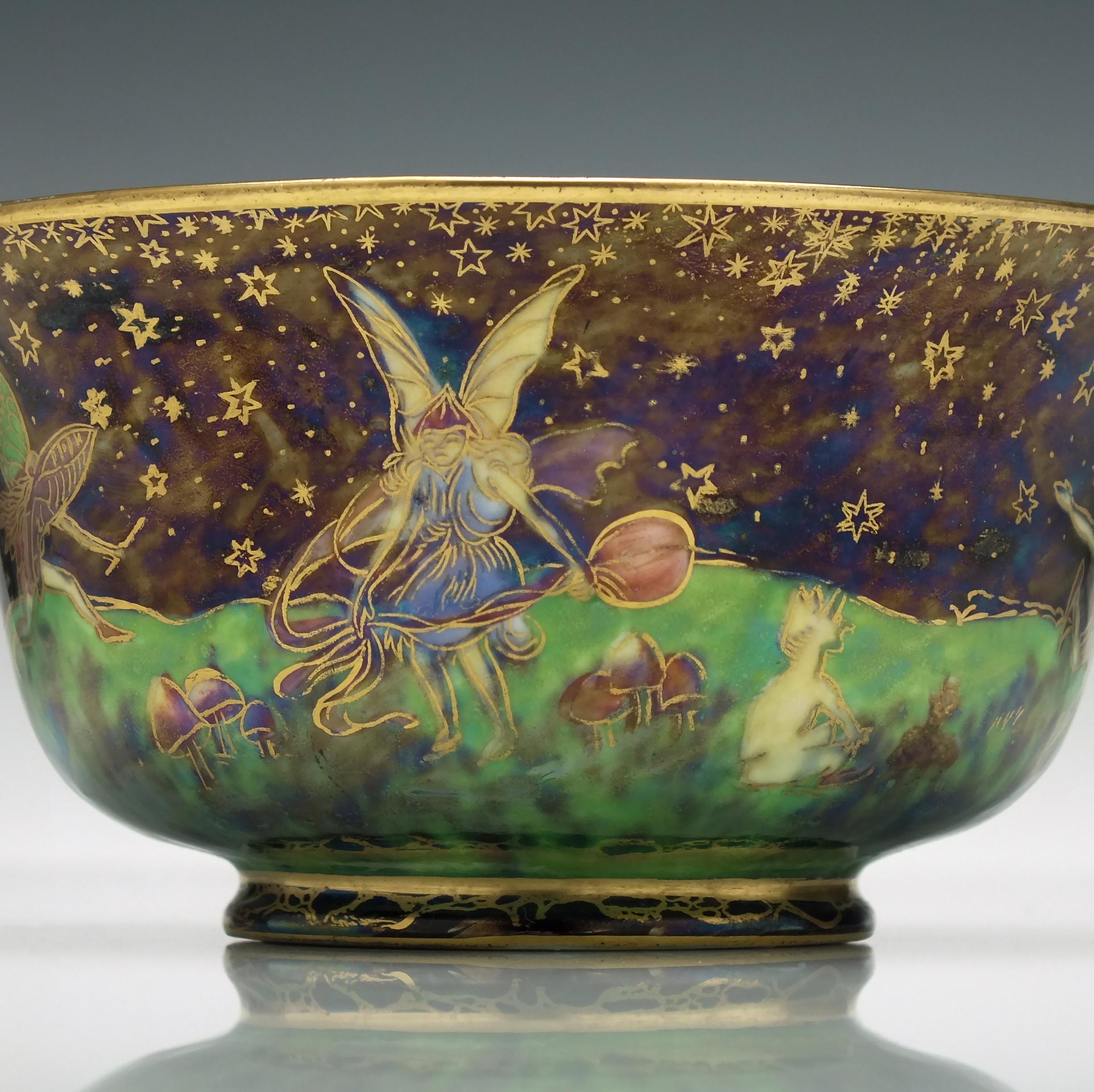 Wedgwood Fairyland Leapfrogging Fairies Lustre Cup, circa 1920 4