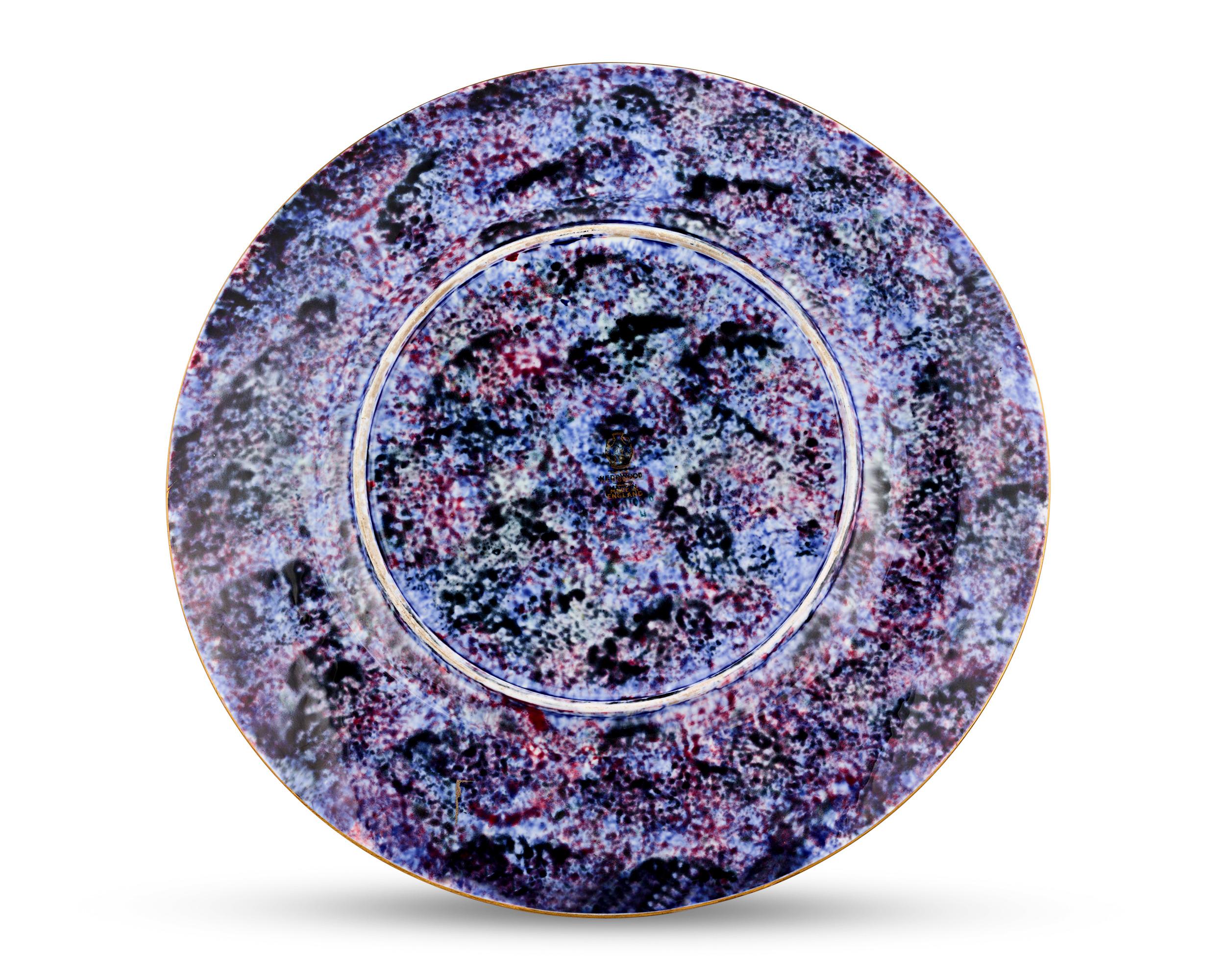 English Wedgwood Fairyland Luster Round Plate