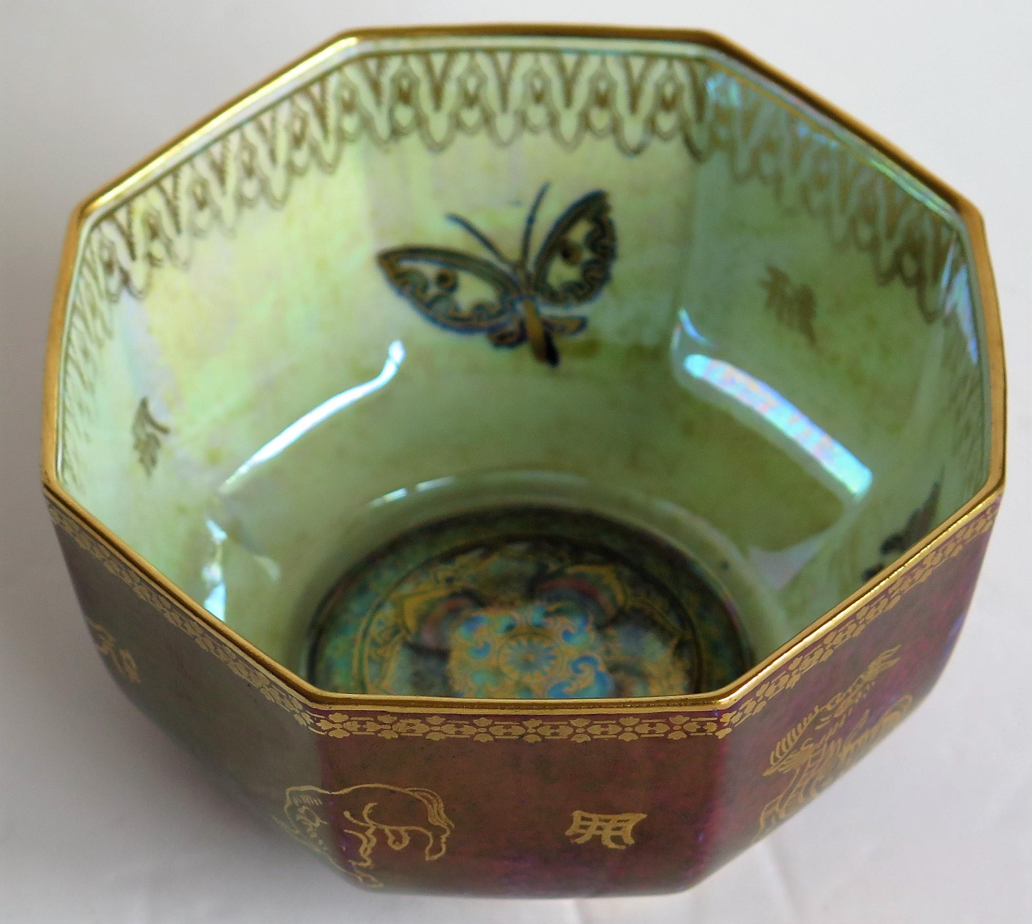 Wedgwood Fairyland Lustre Bowl designed by Daisy Makeig-Jones Ptn Z4827, Ca 1925 2