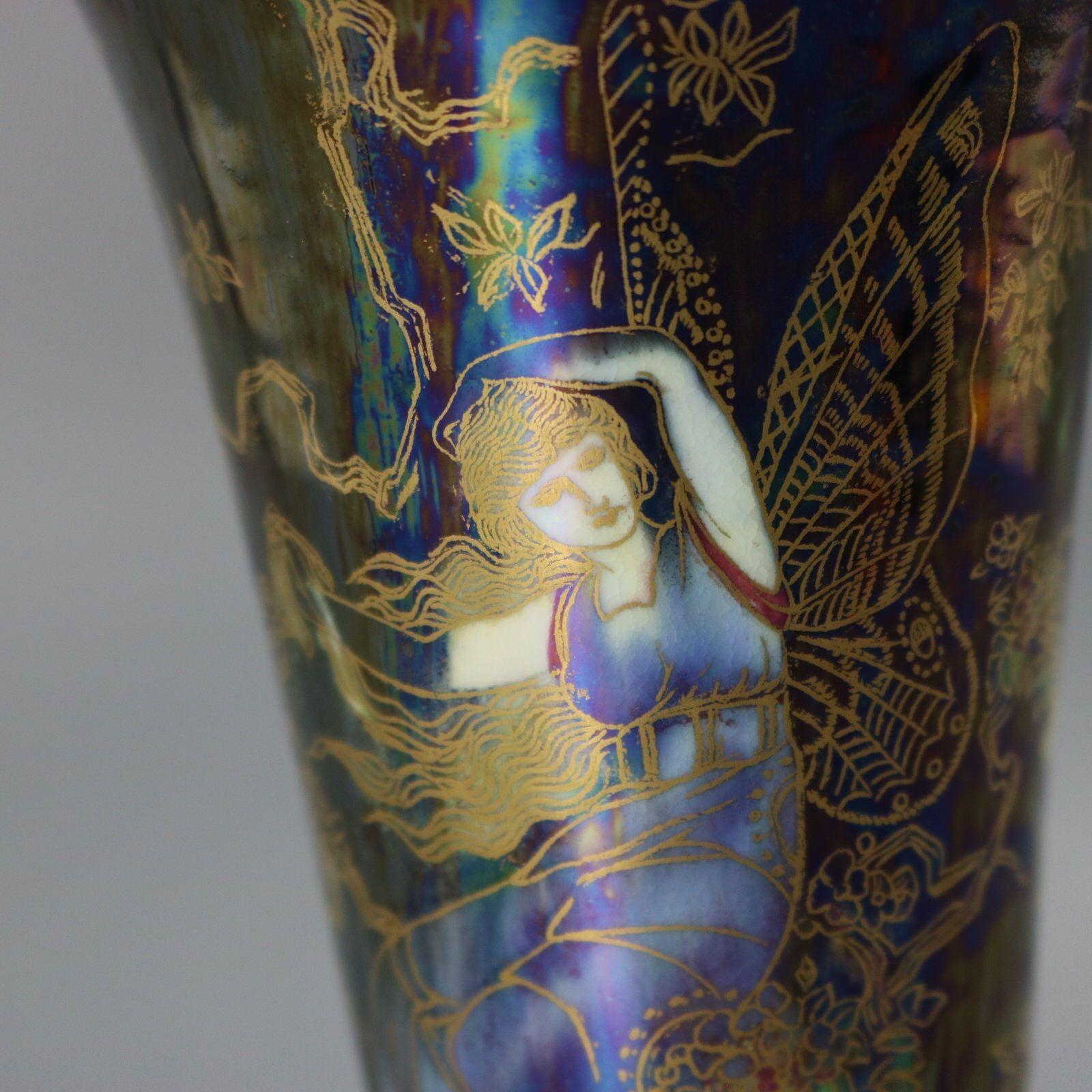 Wedgwood Fairyland Lustre Butterfly Women Trumpet Vase For Sale 7