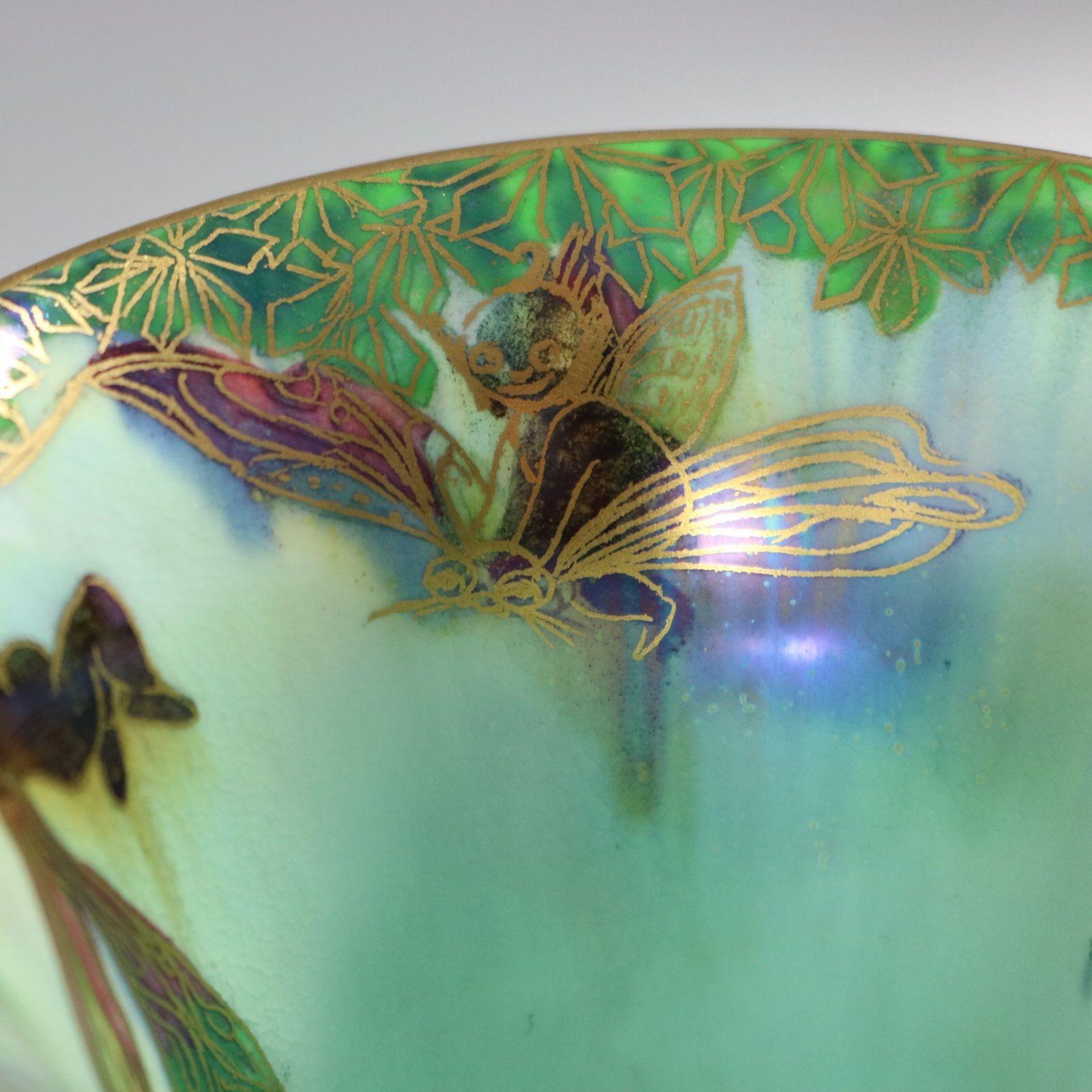 Wedgwood Fairyland Lustre Butterfly Women Trumpet Vase For Sale 8