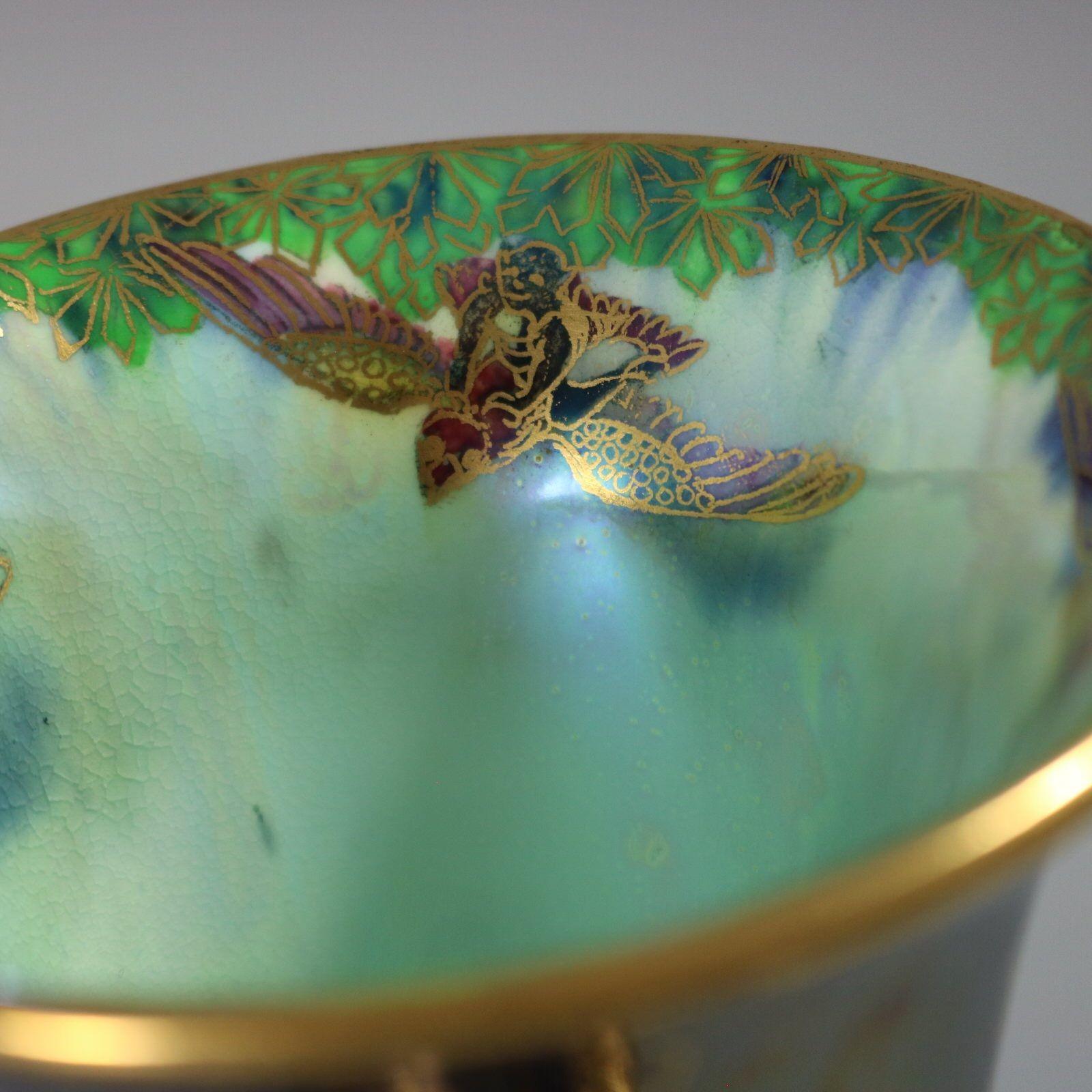 Wedgwood Fairyland Lustre Butterfly Women Trumpet Vase For Sale 9