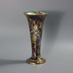 Wedgwood Fairyland Lustre Butterfly Women Trumpet Vase